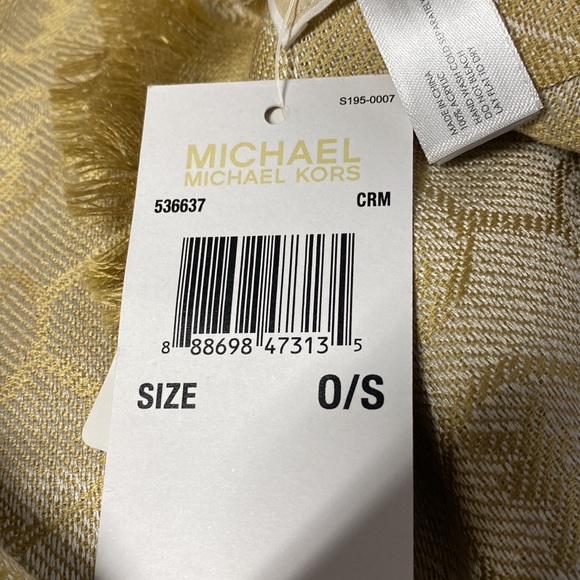 MICHAEL KORS NWT Scarf MK Print - Picture 4 of 6